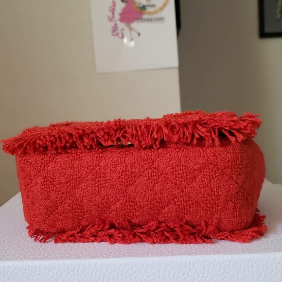 Chanel single flap red tweed 2020 bag - Picture 6 of 7